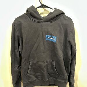 Unbranded Men's Grey and Black Hoodie